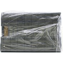 Go İthalat Gri Yuvarlak 35X50CM Bambu Ahşap Kirli Çamaşır Sepeti Seyyar Kapaklı Kumaş Çantalı Ip Kulplu (5297)