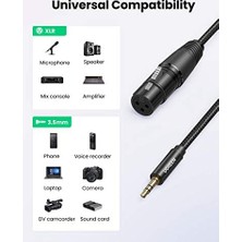 Canarino 3.5mm To Xlr Mikrofon Ses Kablosu Örgülü 2 Metre