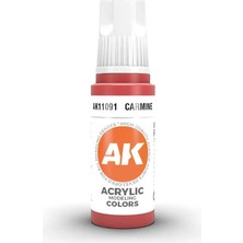 Ak Interactive 11091, 17 Ml. 3gen Carmine Maket Boyası