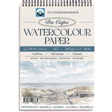 Schoellershammer Da Capo %100 Cotton Cold Press Suluboya Defteri 300 gr A4 12 Yaprak