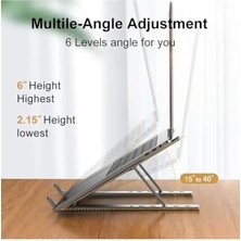 Canarino ST-805 10-15.6'' Alüminyum Katlanabilir Laptop Dizüstü Bilgisayar Macbook Standı