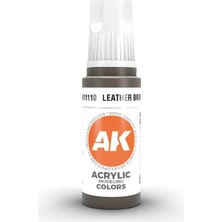 Ak Interactive 11110, 17 Ml. 3gen Leather Brown Maket Boyası