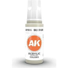 Ak Interactive 11006, 17 Ml. 3gen Silver Grey Maket Boyası