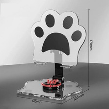 Canarino 360 Derece Dönebilen Kedi Patili Telefon ve Tablet Standı Tutucu Film Vs Izlerken Kullanmak Için Dönebilen Stand Şeffaf Iphone  ve Xiaomi Ile Uyumlu Dönebilen Stand Telefon Tutucu