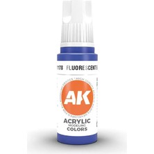 Ak Interactive 11178, 17 Ml. 3gen Fluorescent Blue Maket Boyası