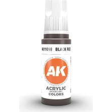 Ak Interactive 11098, 17 Ml. 3gen Black Red Maket Boyası