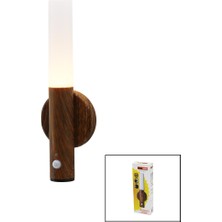 Go İthalat Nisaluce EAMP-098/1 Sensörlü=1--3mt Type-C Şarjlı Günışığı LED Dolunay LED Aplik Lamba 1W (5297)