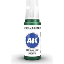 Ak Interactive 11204, 17 Ml. 3gen Emerald Metallic Green Maket Boyası
