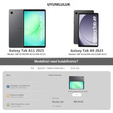 Canarino Covpor  Galaxy Tab A11 / A9 8.7 Inç ile Uyumlu Standlı Askılı Karakterli Çocuk Kılıfı - Kedi Pembe