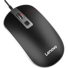 Lenovo M104 USB Optik Fare 1000 DPI Kablolu Ev - Ofis Kullanımına Uygun Siyah