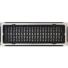 Canarino Decor Grates NGH414-NKL Zemin Kaydı, Kaplama Nikel, 4 x 14