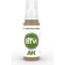 Ak Interactive 11302, 17 Ml. 3gen Wwı French Milky Coffee Afv Maket Boyası