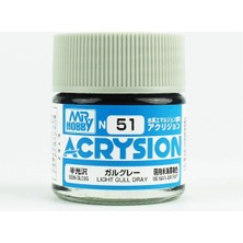 Mr. Hobby Mr.hobby N-051, 10 Ml. Light Gull Gray Acrysion Maket Boyası