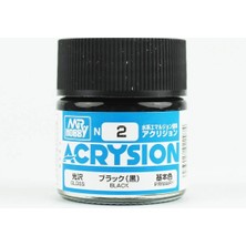 Mr. Hobby Mr.hobby N-002, 10 Ml. Black Acrysion Maket Boyası