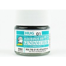 Mr. Hobby Mr.hobby Hug-01, 10 Ml. RX78-2 Gundam White Aqueous Gundam Maket Boyası