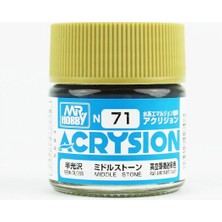 Mr. Hobby Mr.hobby N-071, 10 Ml. Middle Stone Acrysion Maket Boyası