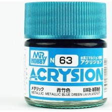Mr. Hobby Mr.hobby N-063, 10 Ml. Metallic Blue Green Acrysion Maket Boyası