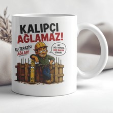 Ajans 313 AJANS313 Hafriyat Bizim Işimiz Yavaş Yapan Sağlam Yapar Ekskavatör Baskılı Seramik Kupa
