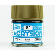 Mr. Hobby Mr.hobby N-081, 10 Ml. Khaki Acrysion Maket Boyası