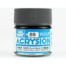 Mr. Hobby Mr.hobby N-069, 10 Ml. RLM75 Gray Violet Acrysion Maket Boyası