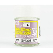 Mr. Hobby Mr.hobby GX-110, 18 Ml. Clear Silver Mr.clear Color Maket Boyası