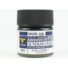 Mr. Hobby Mr.hobby Hug-08, 10 Ml. Titans Blue 1 Aqueous Gundam Maket Boyası