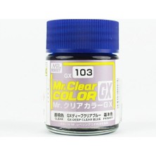 Mr. Hobby Mr.hobby GX-103, 18 Ml. Deep Clear Blue Mr.clear Color Maket Boyası