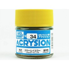 Mr. Hobby Mr.hobby N-034, 10 Ml. Cream Yellow Acrysion Maket Boyası