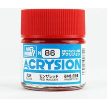 Mr. Hobby Mr.hobby N-086, 10 Ml. Red Madder Acrysion Maket Boyası