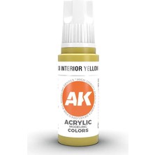Ak Interactive 11138, 17 Ml. 3gen Interior Yellow Green Maket Boyası