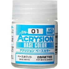 Mr. Hobby Mr.hobby Bn-01, 18 Ml. Base White Acrysion Maket Boyası