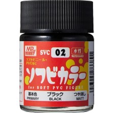 Mr. Hobby Mr.hobby Svc-02, 18 Ml. Soft Vinyl Color Black Aqueous Maket Boyası