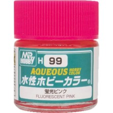 Mr. Hobby Mr.hobby H-099, 10 Ml. Fluorescent Pink Aqueous Serisi Maket Boyası