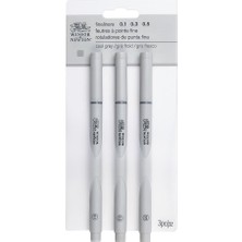 Winsor & Newton : Fineliner : Çizim Kalemi Seti : Cool Grey : 3' Lü Set (0.1 mm - 0.3 mm - 0.5 Mm)