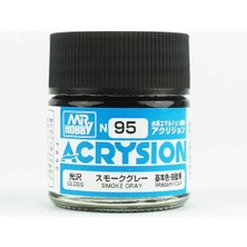 Mr. Hobby Mr.hobby N-095, 10 Ml. Smoke Gray Acrysion Maket Boyası