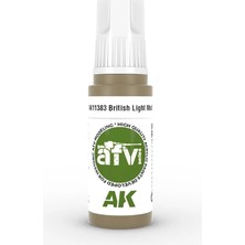 Ak Interactive 11383, 17 Ml. 3gen British Light Mud Afv Maket Boyası