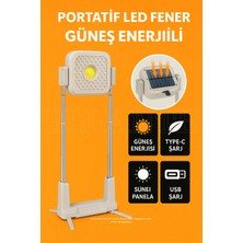 Ellante Portatif Güneş Enerjili LED Kamp Feneri – 10000MAH, IP66 Su Geçirmez, 4 Mod Aydınlatma