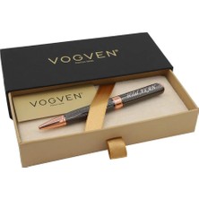 Vogven Marka Isme Özel Premium Krom-Bakır Tükenmez Kalem