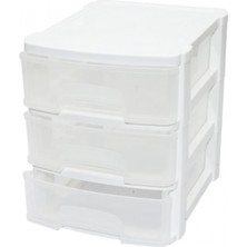 Hace Bazaar Tonton - No:0 Çekmece 3 Katlı 17.5X14.4X16.9CM (4887)