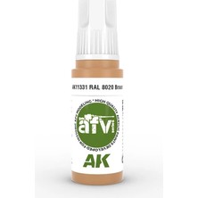 Ak Interactive 11331, 17 Ml. 3gen Ral 8020 Braun Afv Maket Boyası