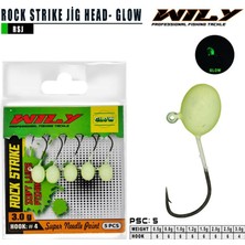 Wily Rock Strike Jighead Glow 0,8 gr