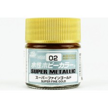 Mr. Hobby Mr.hobby Hsm-02, 10 Ml. Super Fine Gold, Super Metallic Colors Aqueous Maket Boyası