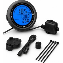 Glftech Bisiklet Hız Göstergesi LCD Ekranlı Kablolu Km Sayacı Mesafe ve Süre Takip Cihazı
