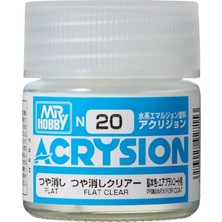 Mr. Hobby Mr.hobby N-020, 10 Ml. Flat Clear Acrysion Maket Boyası