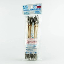 Mr. Hobby Mr.hobby GT-100 Çift Tarafı Metal Klipsli, 19 Cm. Ahşap Çubuk, 24 Adet