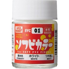 Mr. Hobby Mr.hobby Svc-01, 18 Ml. Soft Vinyl Color White Aqueous Maket Boyası