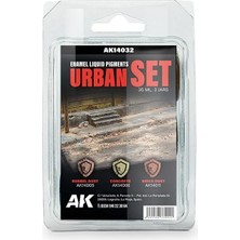Ak Interactive Ak 14032, 3X35 Ml. Kentsel Ortamlar Enamel Sıvı Pigment Seti