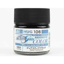 Mr. Hobby Mr.hobby HUG-106, 10 Ml. Deactive Black Aqueous Gundam Maket Boyası