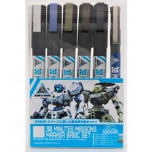 Mr. Hobby Mr.hobby Tms-02, 6 Adet 30 Minutes Missions Serisi Marker Boya Seti