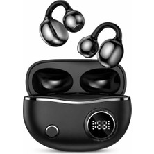 Techronix Klipsli Bluetooth Kulaklık Kablosuz Anc Enc Çift Mic. LED Gösterge  Spor ve Günlük Küpe Kulaklık
